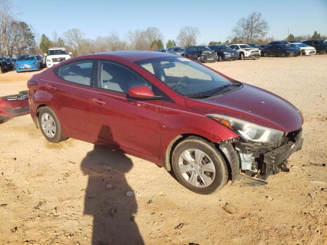  HYUNDAI ELANTRA 2016 Czerwony