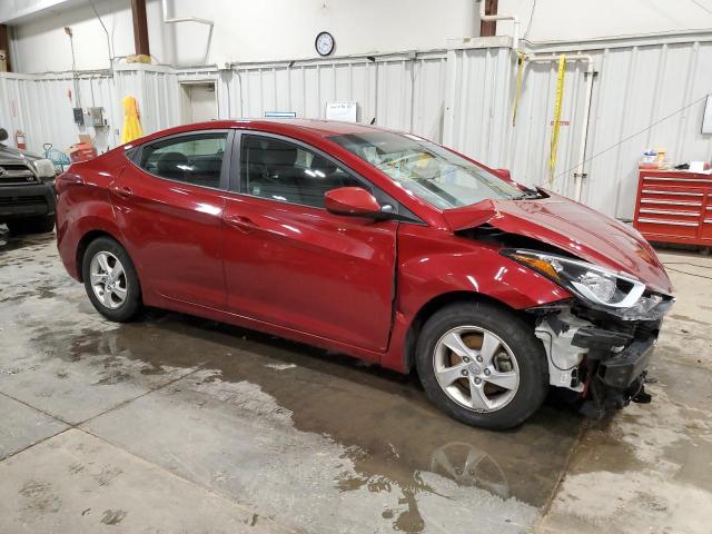  HYUNDAI ELANTRA 2014 Red