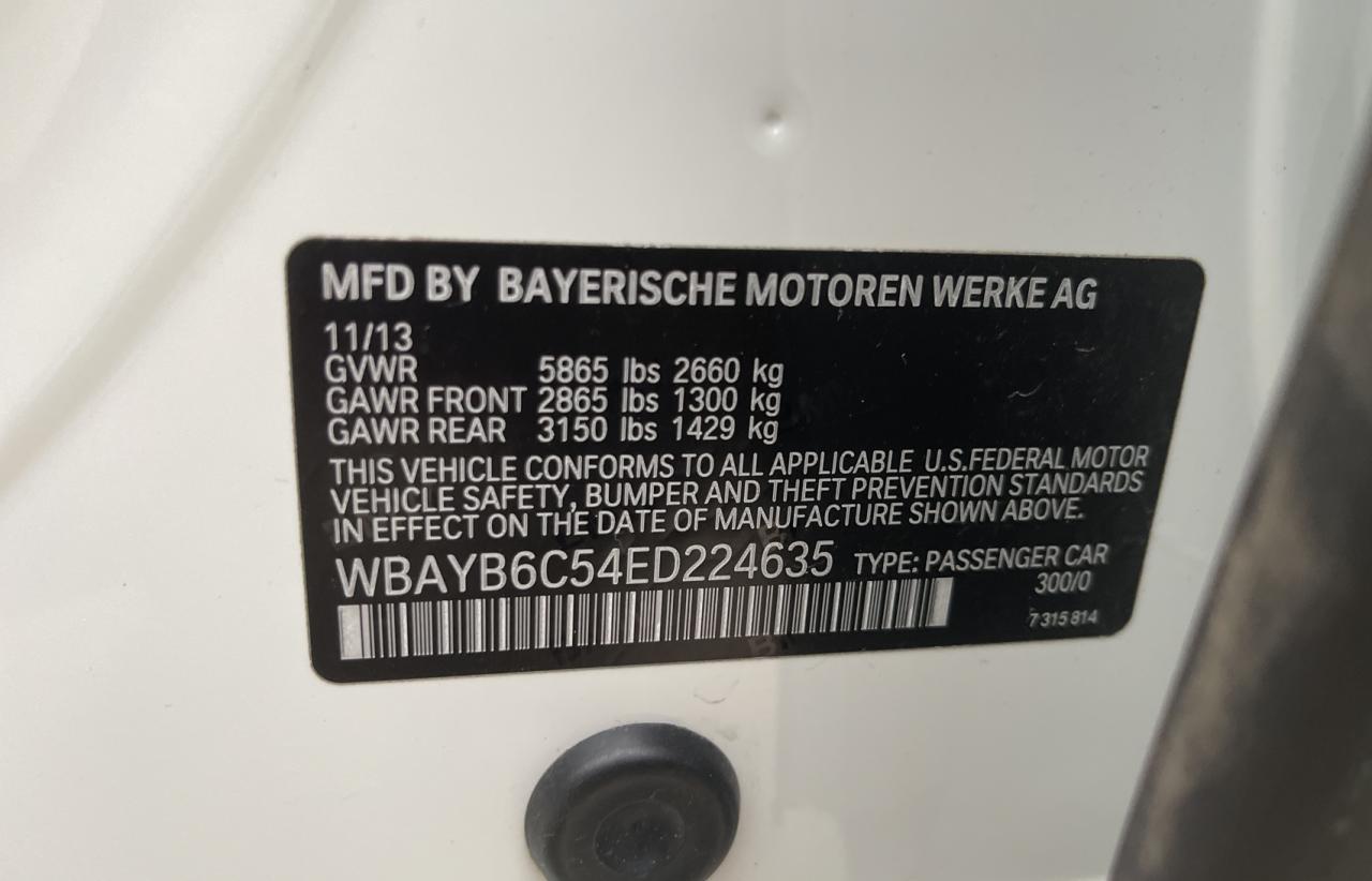 VIN WBAYB6C54ED224635 2014 BMW 7 SERIES no.10