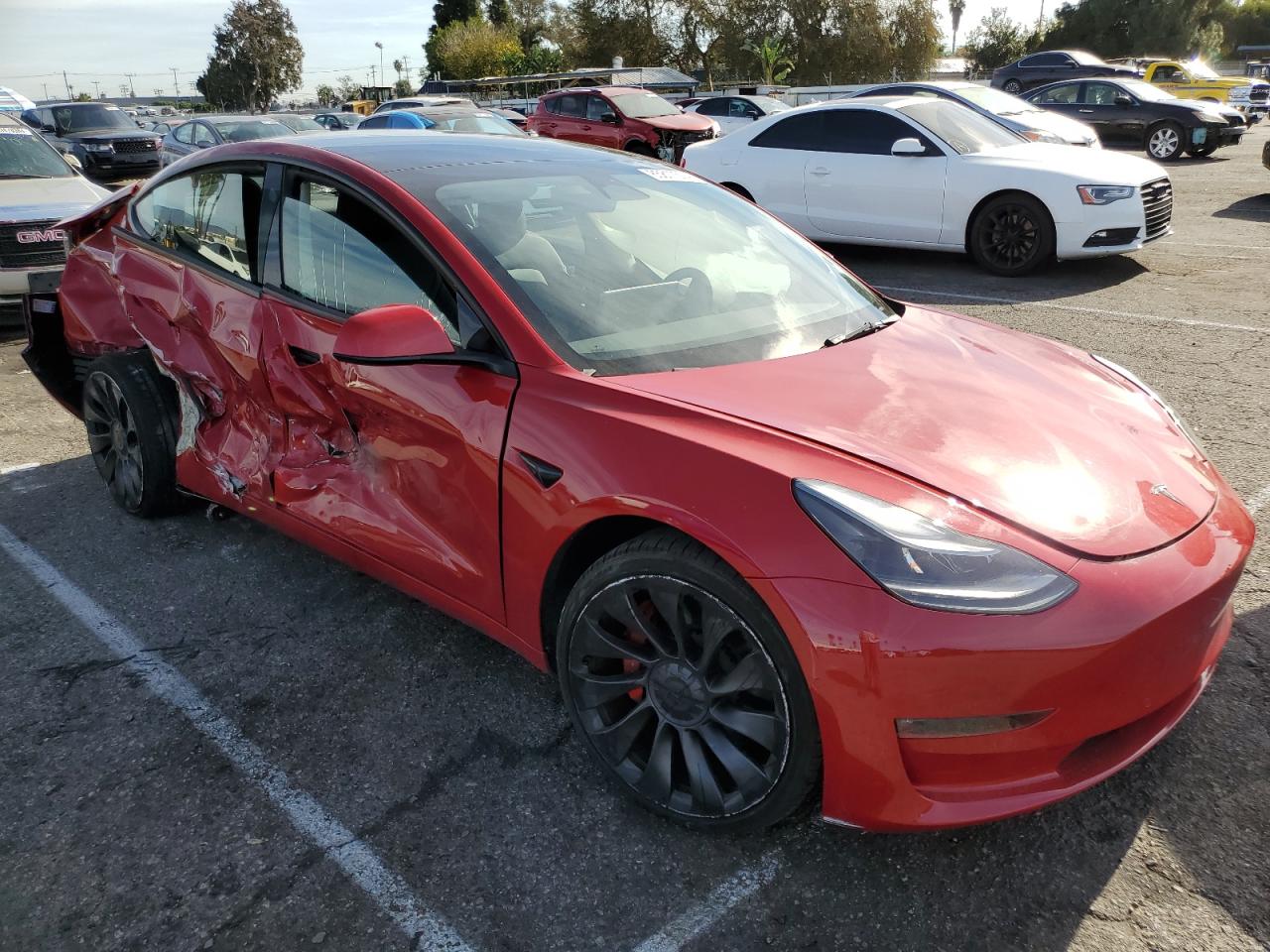 VIN 5YJ3E1EC6NF168337 2022 TESLA MODEL 3 no.4