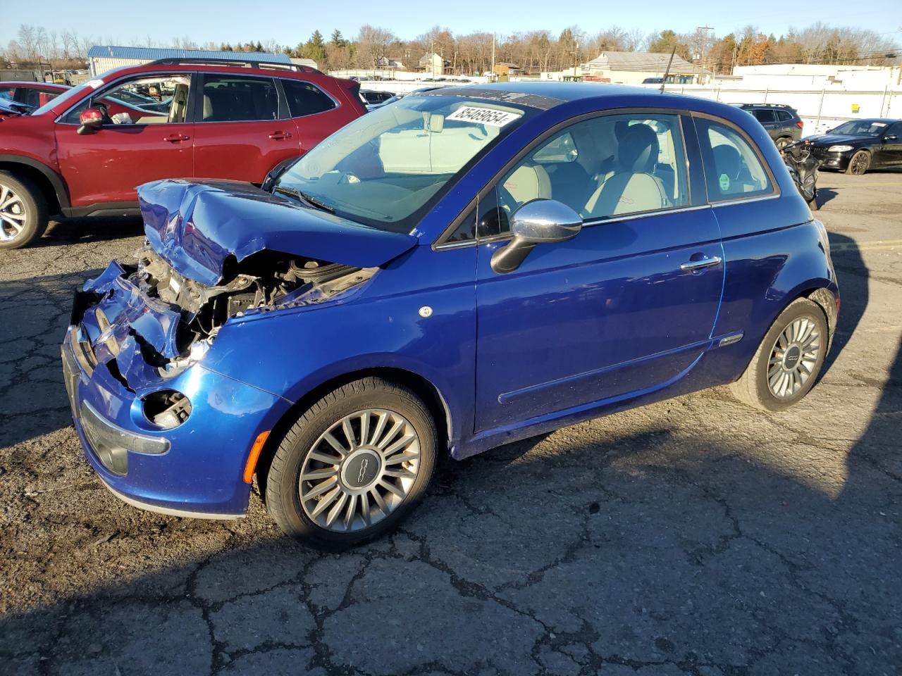 2012 Fiat 500 Lounge VIN: 3C3CFFCR0CT117730 Lot: 85469654