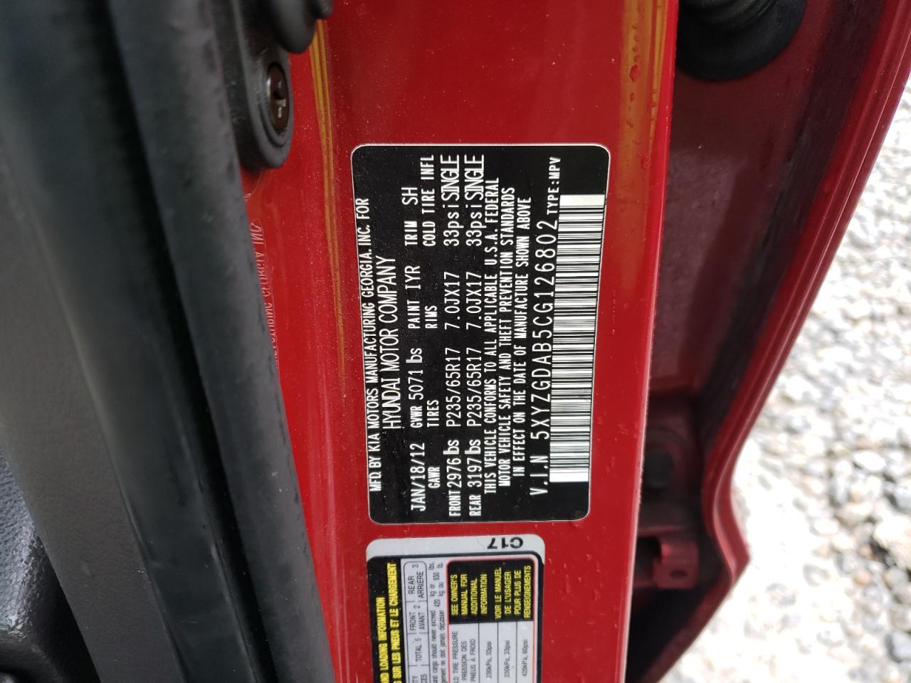 2012 Hyundai Santa Fe - Image 13