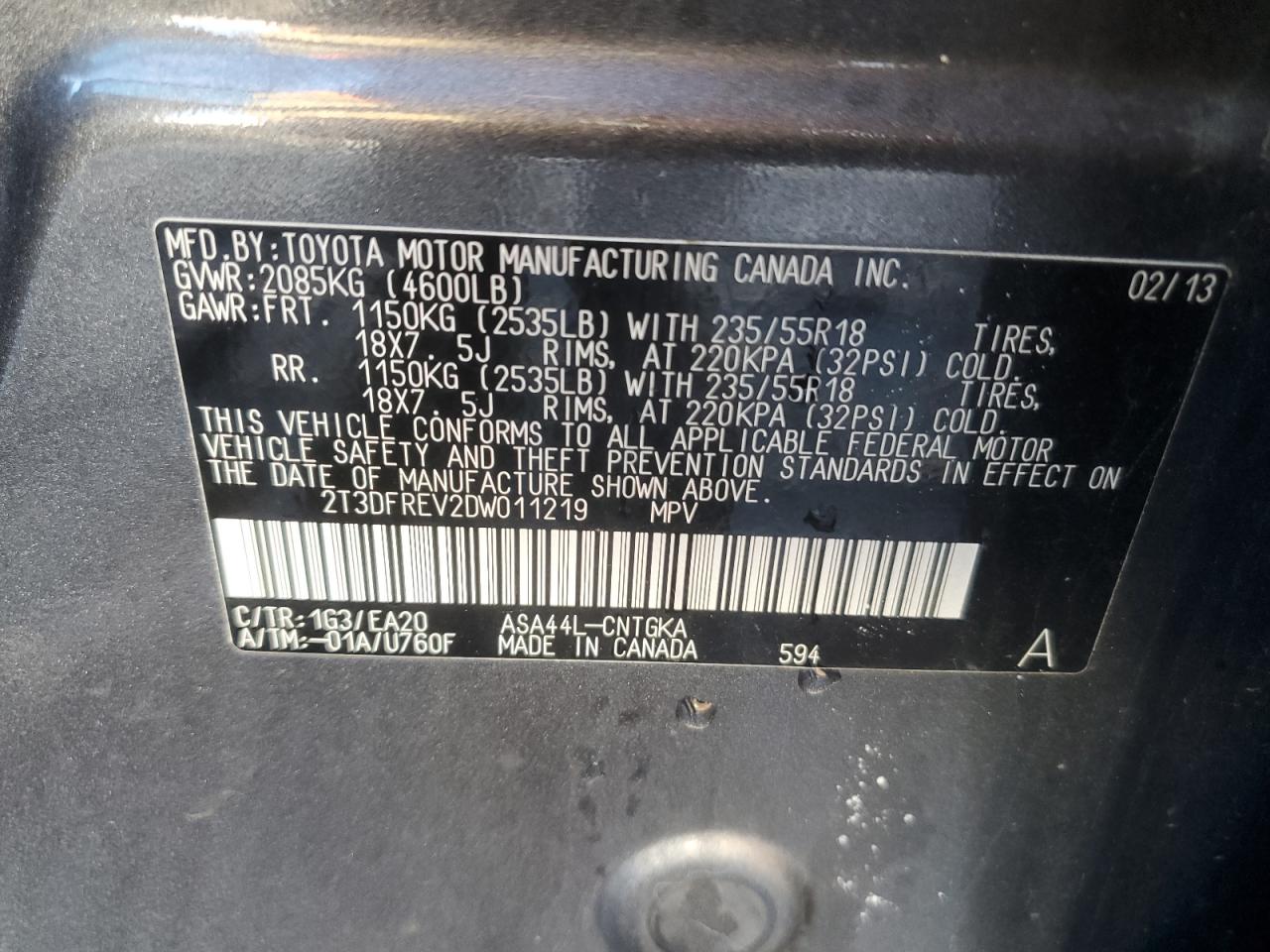 2013 Toyota RAV 4 - Image 13
