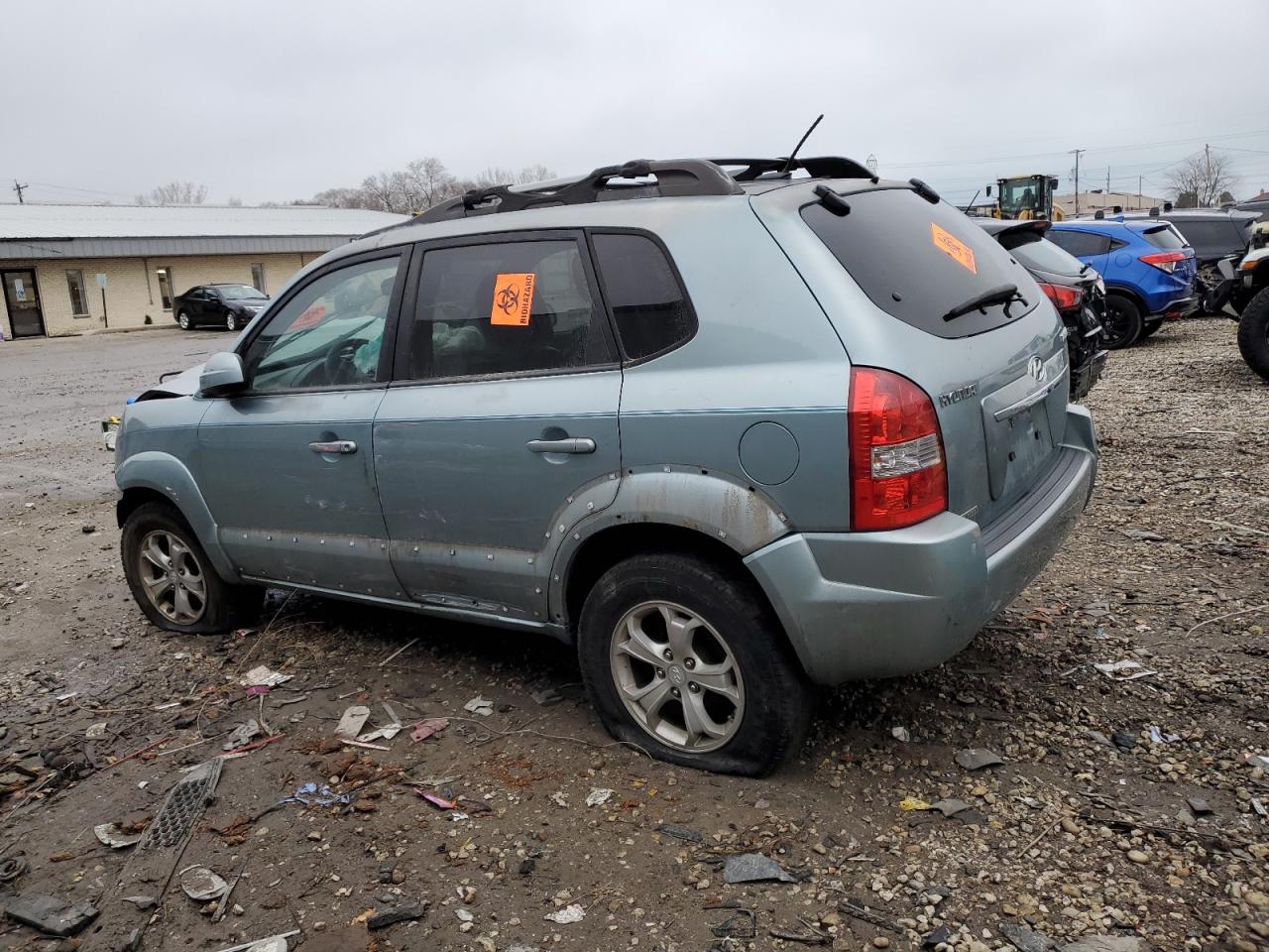 2009 Hyundai Tucson Se blue suv gas KM8JN12B39U933919 photo #3