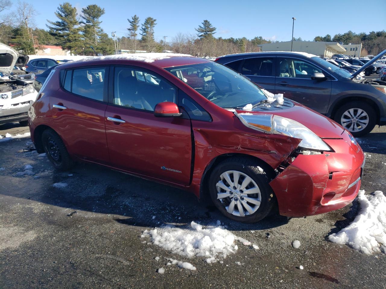 VIN 1N4AZ0CP0EC335662 2014 NISSAN LEAF no.3