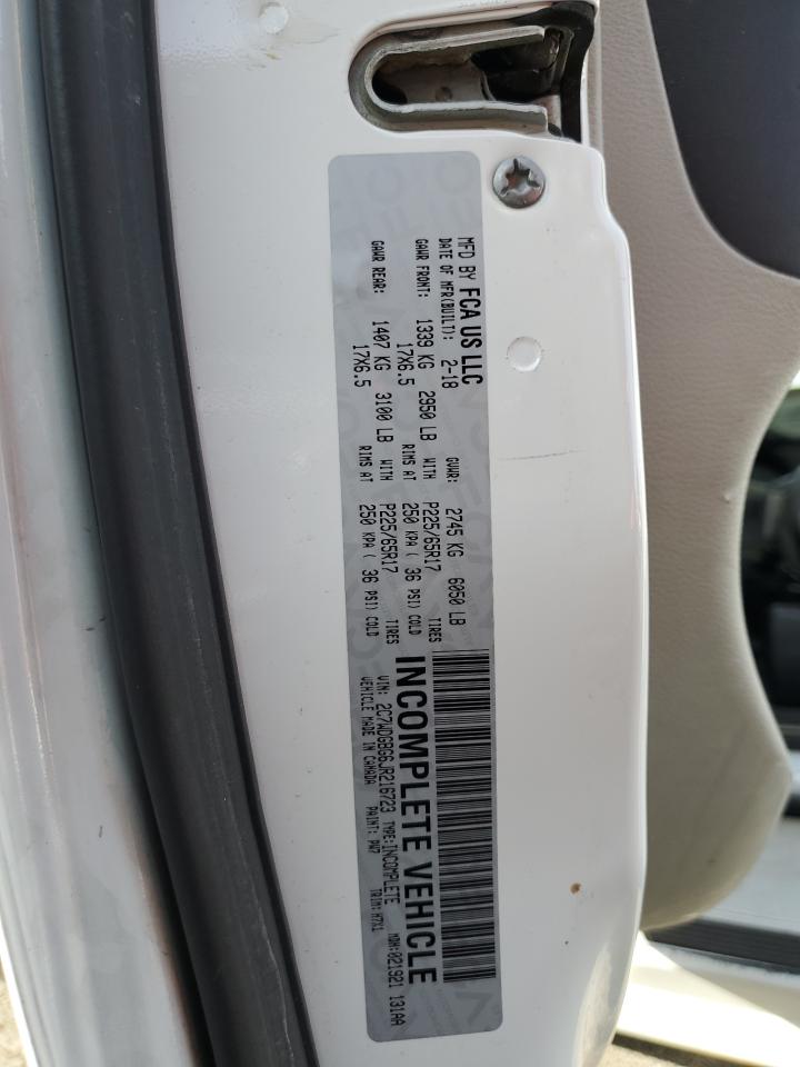 2018 Dodge Grand Caravan Se VIN: 2C7WDGBG6JR216723 Lot: 86178604