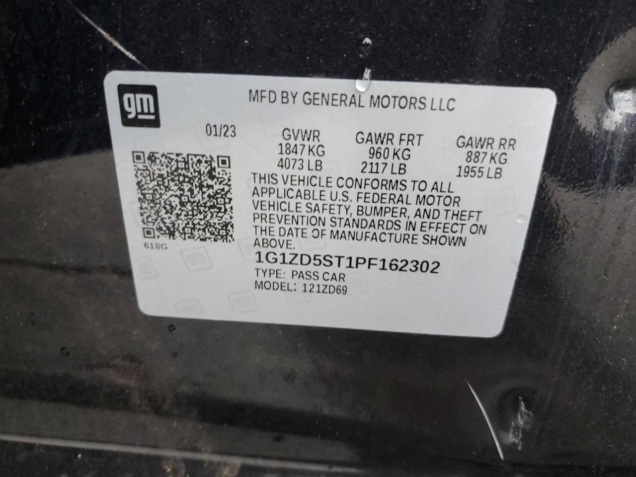 VIN 1G1ZD5ST1PF162302 2023 CHEVROLET MALIBU no.13