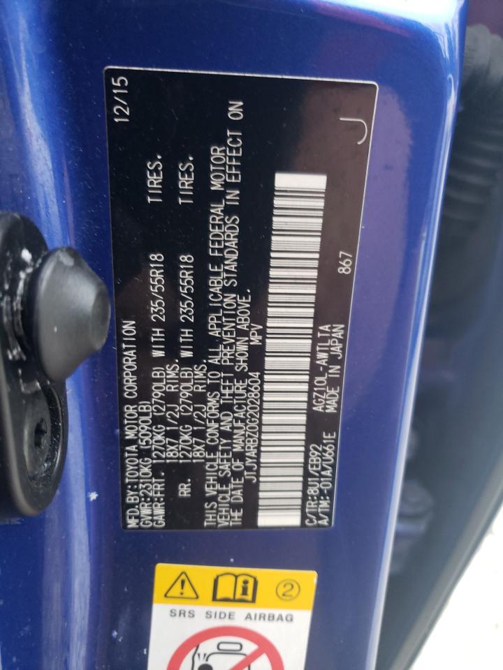 2016 Lexus Nx 200T Base VIN: JTJYARBZ0G2028604 Lot: 82411684