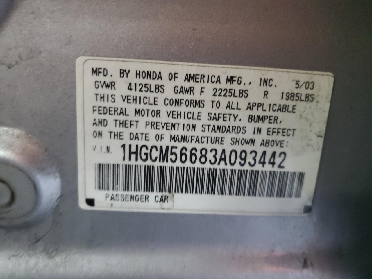 2003 Honda Accord - Image 12