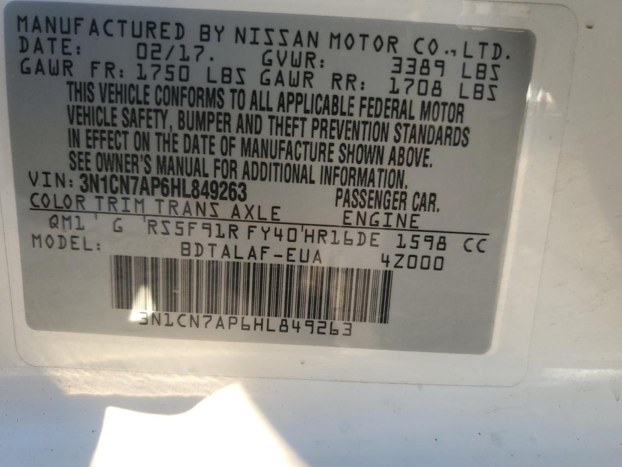 2017 Nissan Versa - Image 12