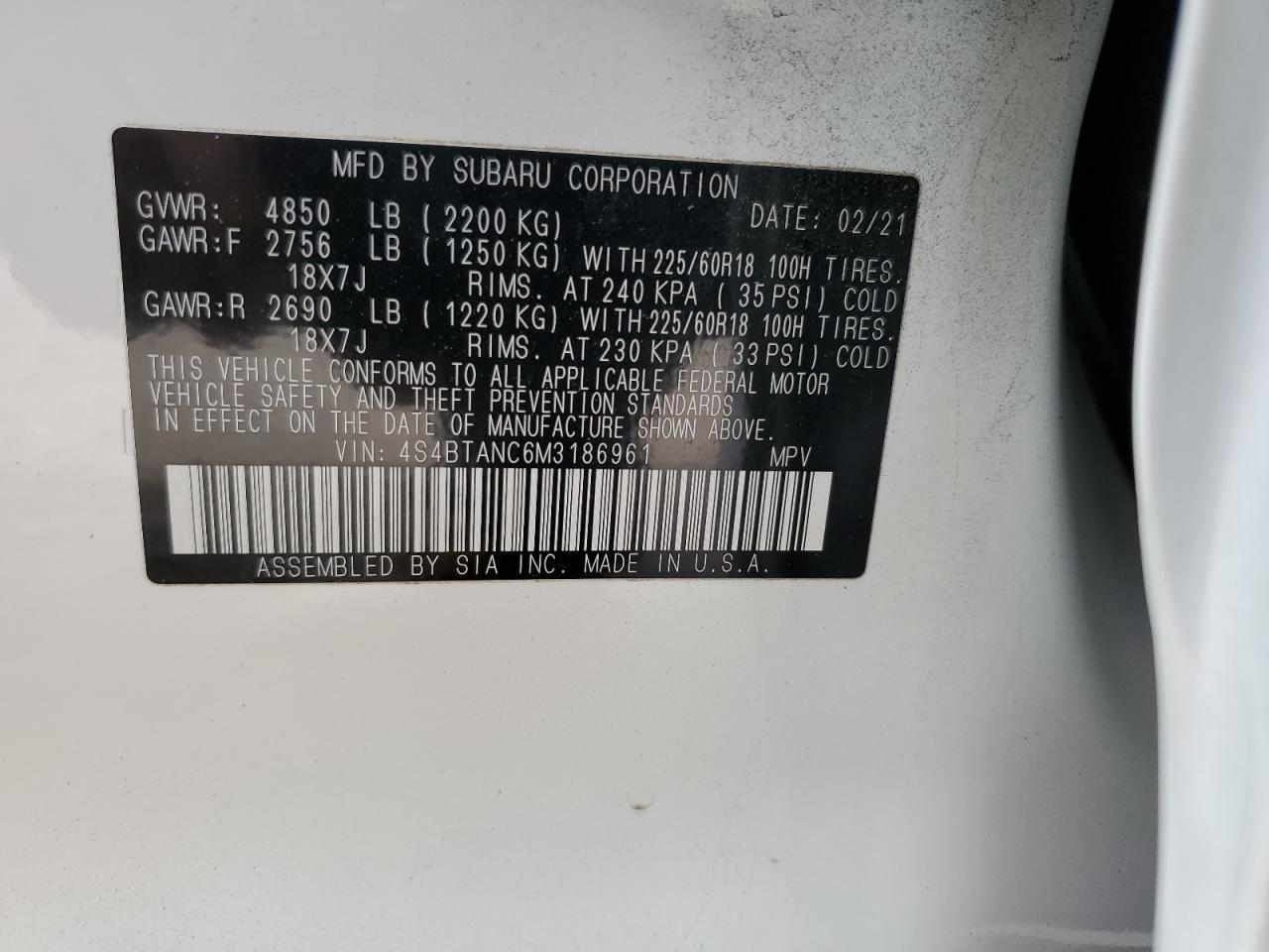 2021 Subaru Outback - Image 13