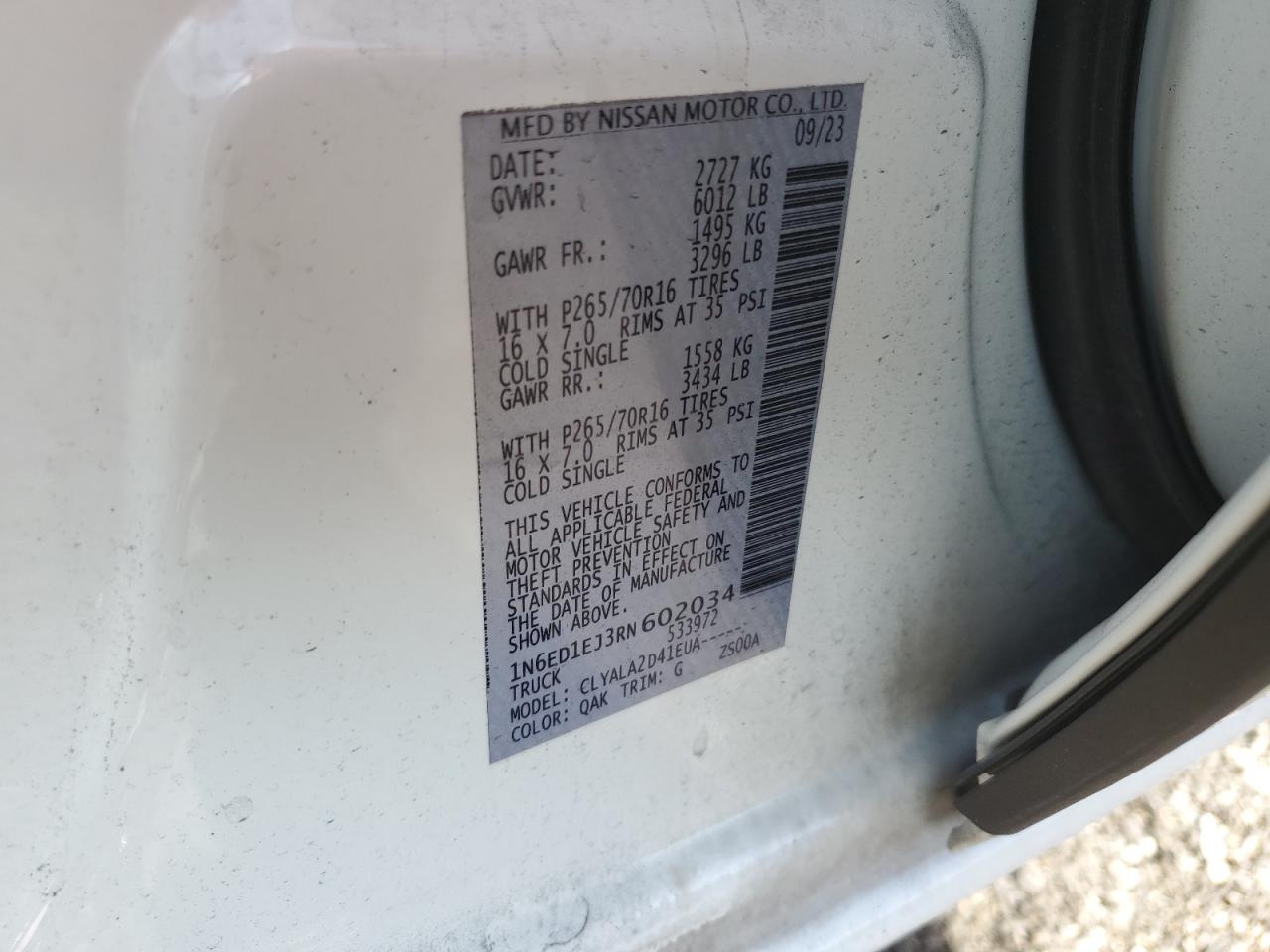 2024 Nissan Navara (Frontier) - Image 12