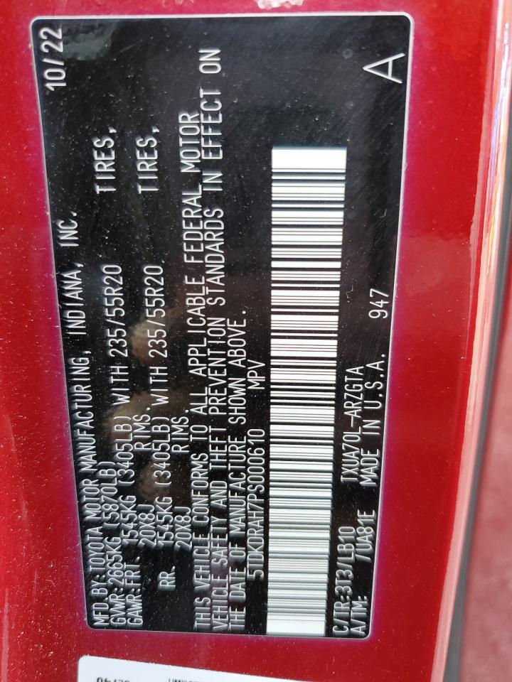 5TDKDRAH7PS000610 2023 TOYOTA HIGHLANDER - Image 13