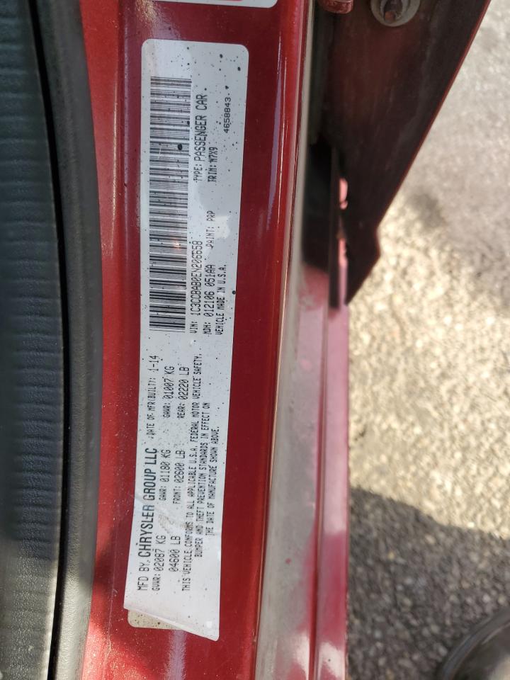 2014 Chrysler 200 Lx VIN: 1C3CCBAB0EN206658 Lot: 82272884