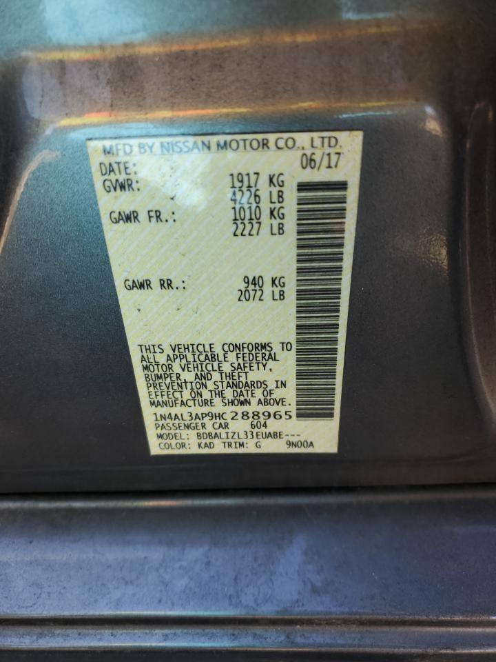 1N4AL3AP9HC288965 NISSAN ALTIMA 2017
