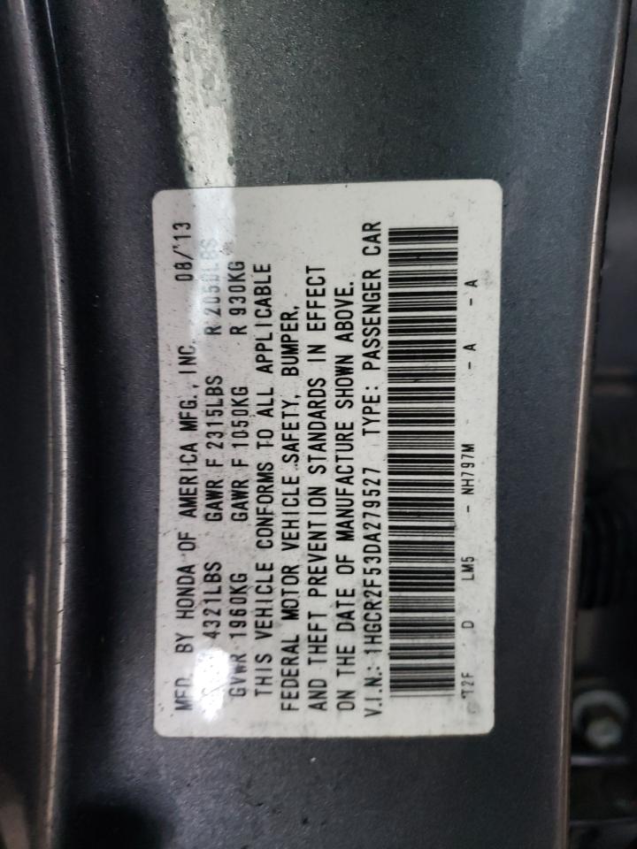 VIN 1HGCR2F53DA279527 2013 HONDA ACCORD no.12