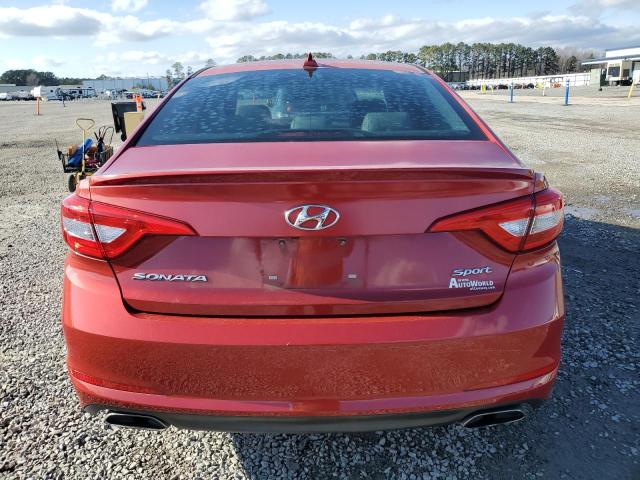  HYUNDAI SONATA 2017 Червоний