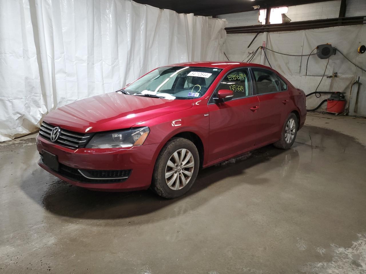 2015 Volkswagen Passat S red null gas 1VWAT7A39FC002976 photo #1