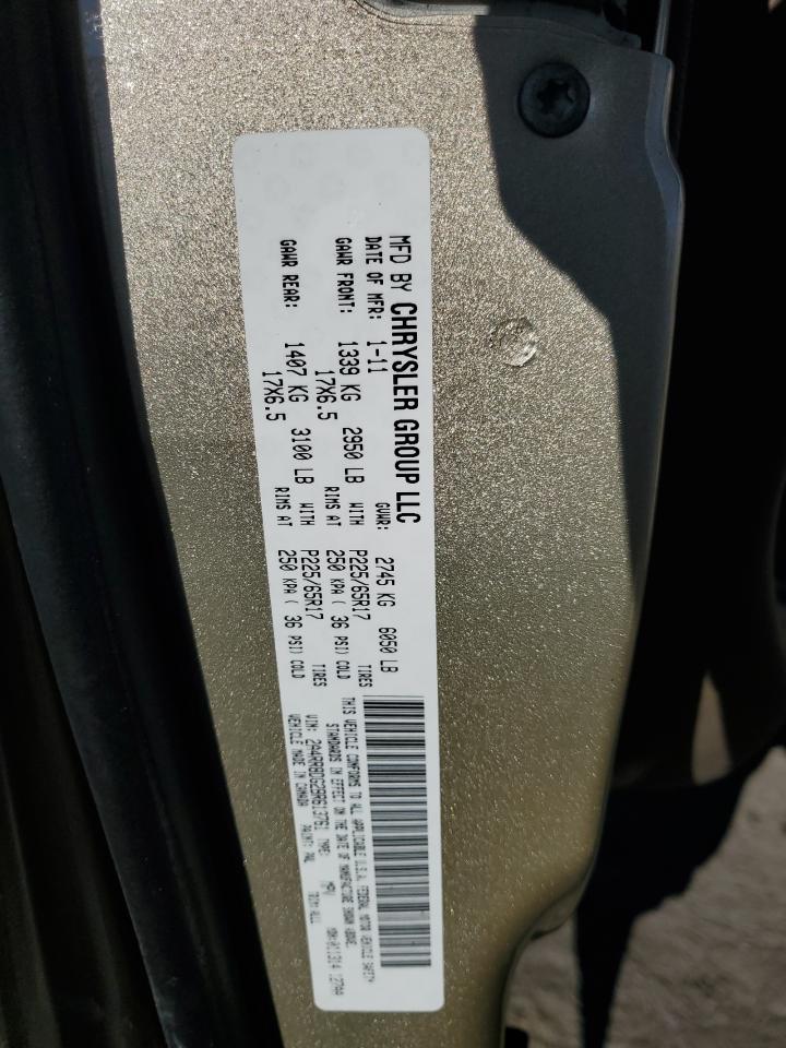 2011 Chrysler Town & Country Touring L VIN: 2A4RR8DG2BR613761 Lot: 86790634