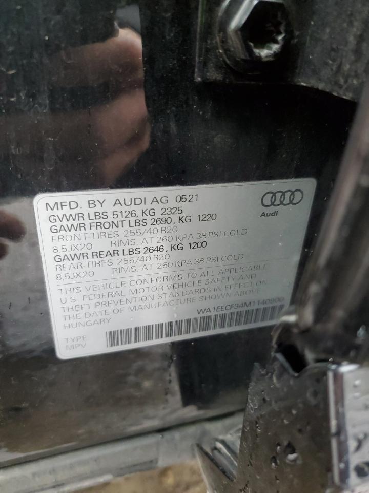 VIN WA1EECF34M1140900 2021 AUDI Q3 no.13