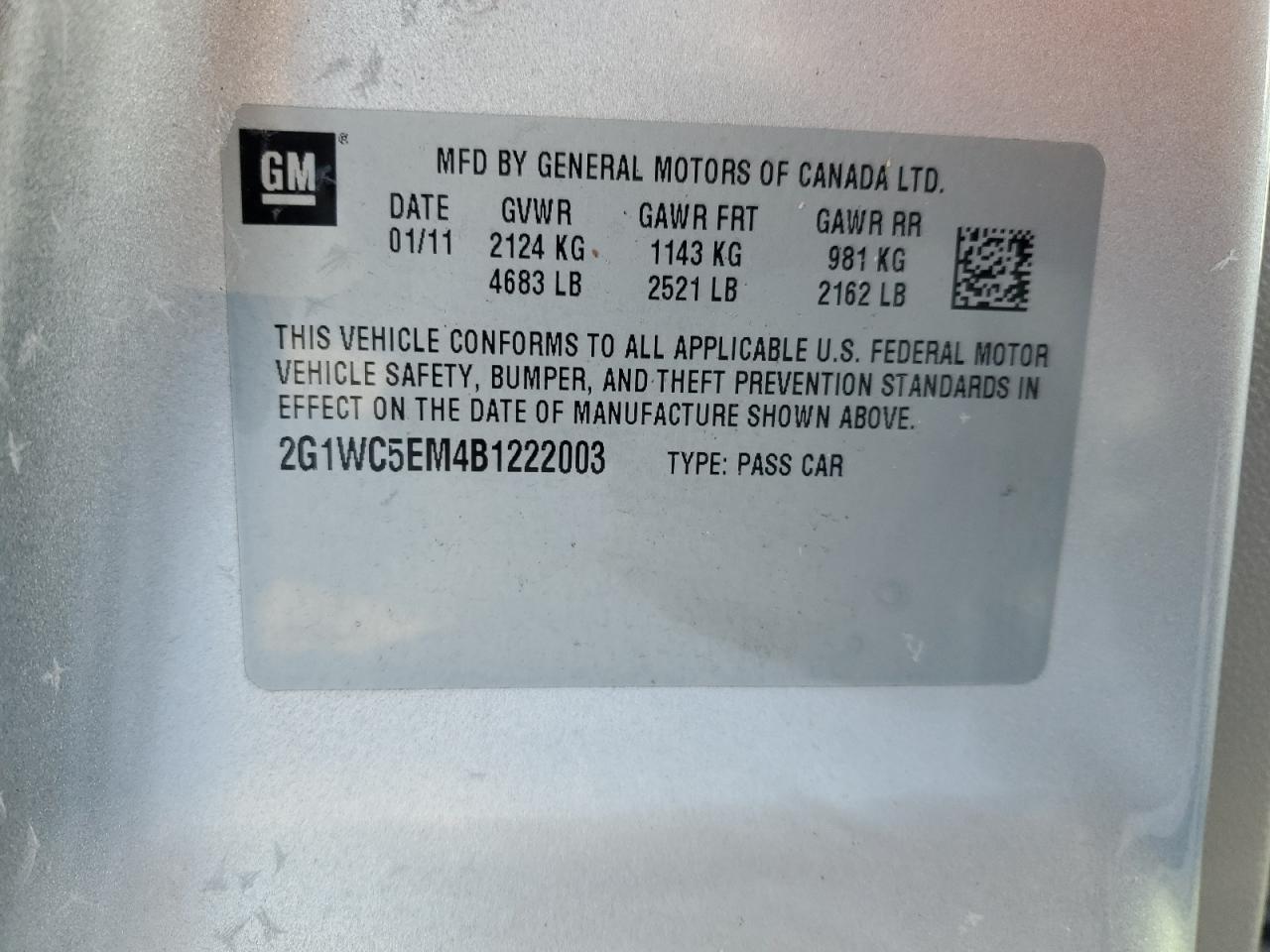 2011 Chevrolet Impala - Image 12