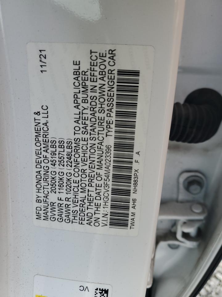 VIN 1HGCV3F54MA023396 2021 HONDA ACCORD no.13