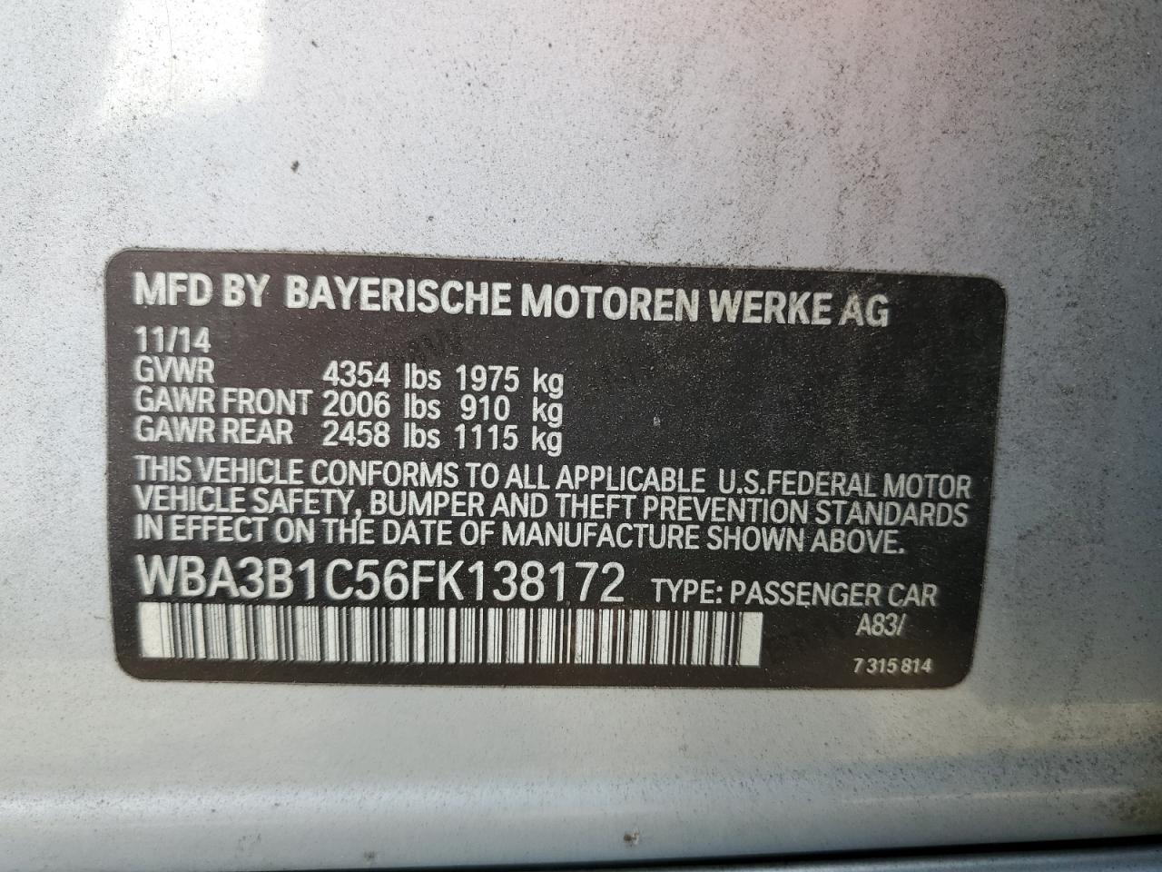 2015 BMW 3er - Image 14