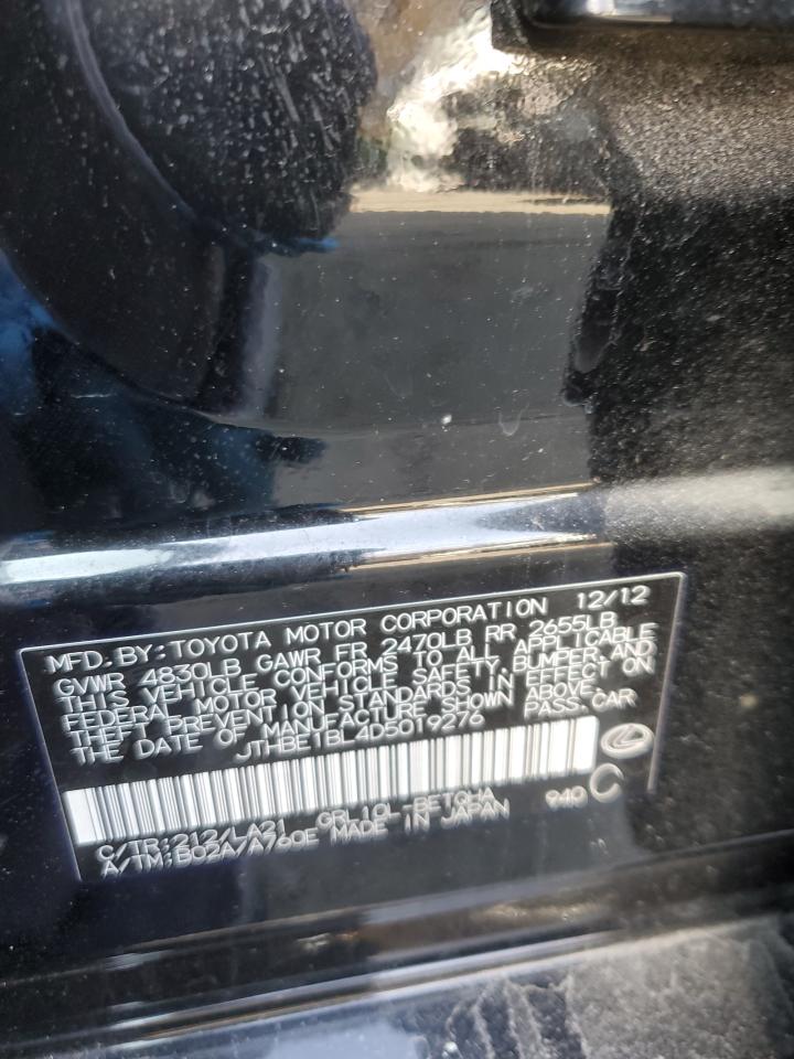 2013 Lexus Gs 350 VIN: JTHBE1BL4D5019276 Lot: 85586534