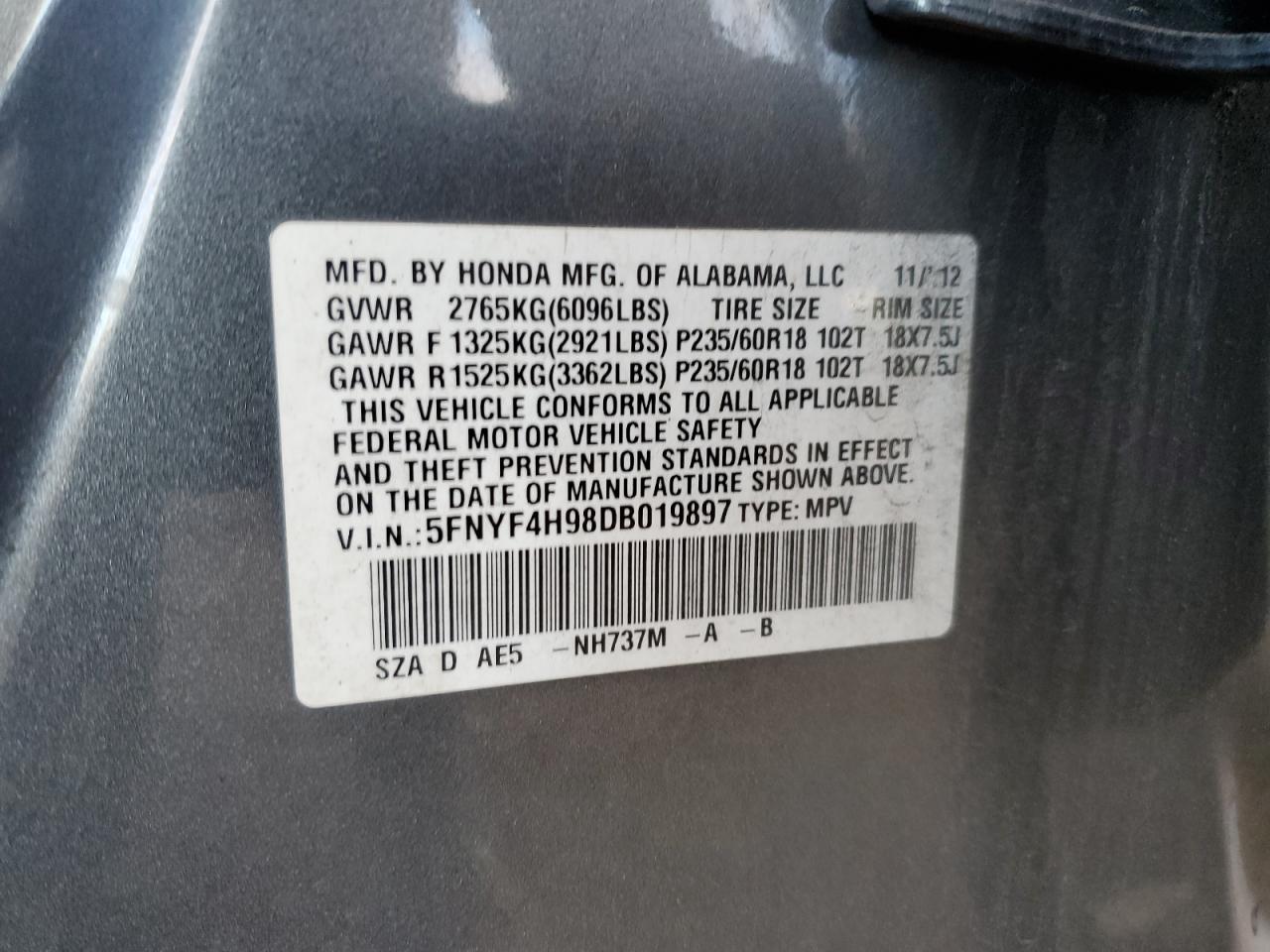 2013 Honda Pilot - Image 16