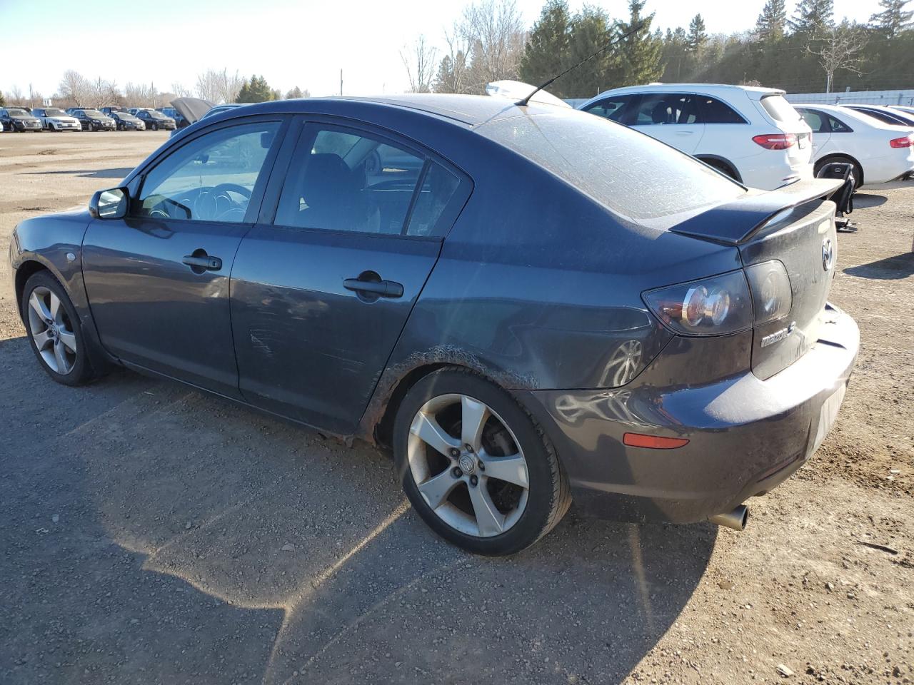 2007 Mazda 3 I charcoal sedan gas JM1BK32F971717152 photo #3