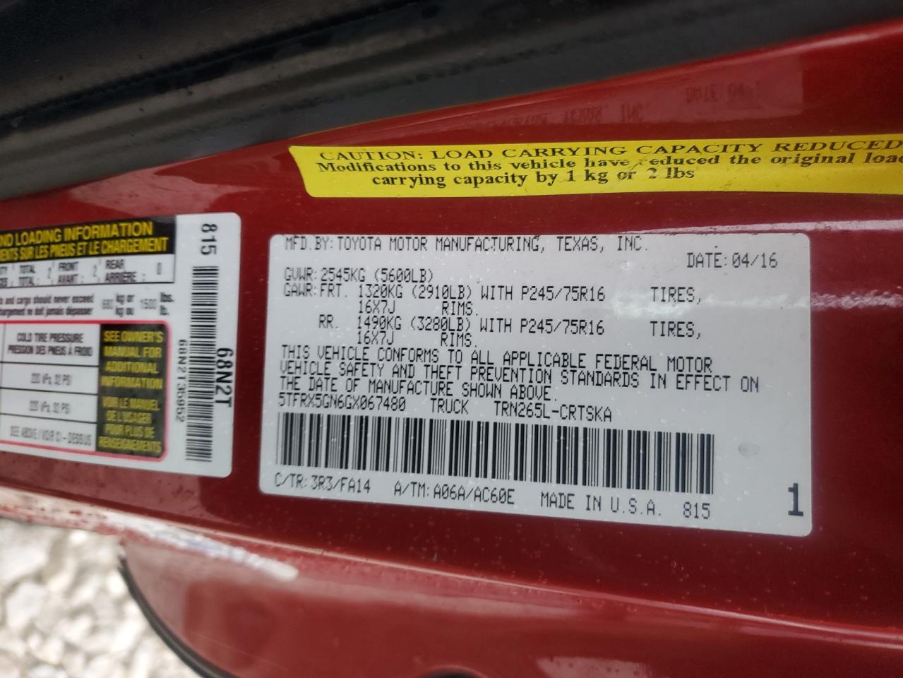 2016 Toyota Tacoma - Image 12