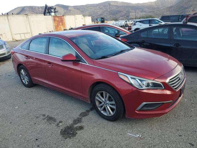  HYUNDAI SONATA 2017 Czerwony