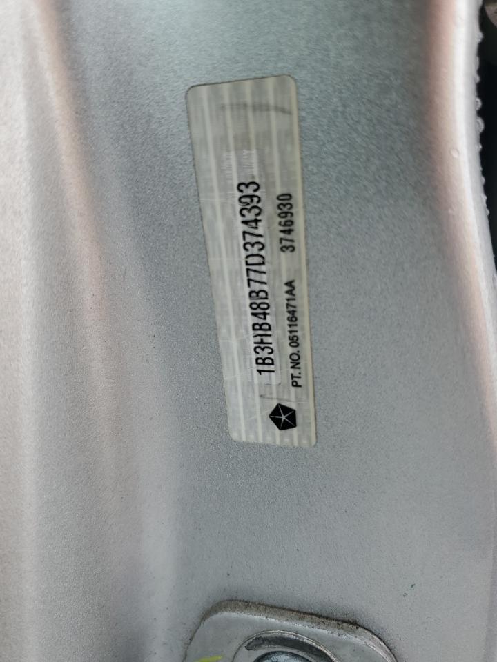 2007 Dodge Caliber Sxt VIN: 1B3HB48B77D374393 Lot: 86614684