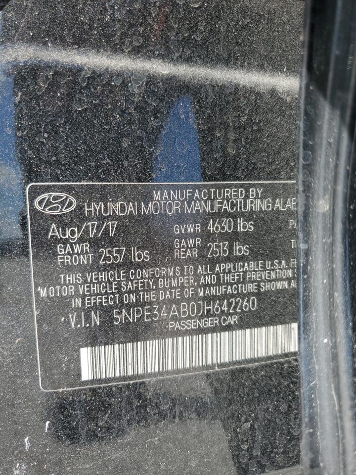 VIN 5NPE34AB0JH642260 2018 HYUNDAI SONATA no.13