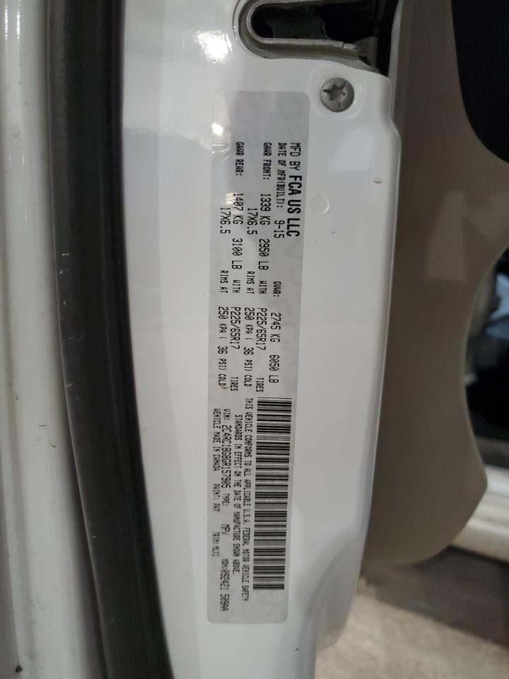 2016 Chrysler Town & Country Touring VIN: 2C4RC1BG8GR157905 Lot: 84825314