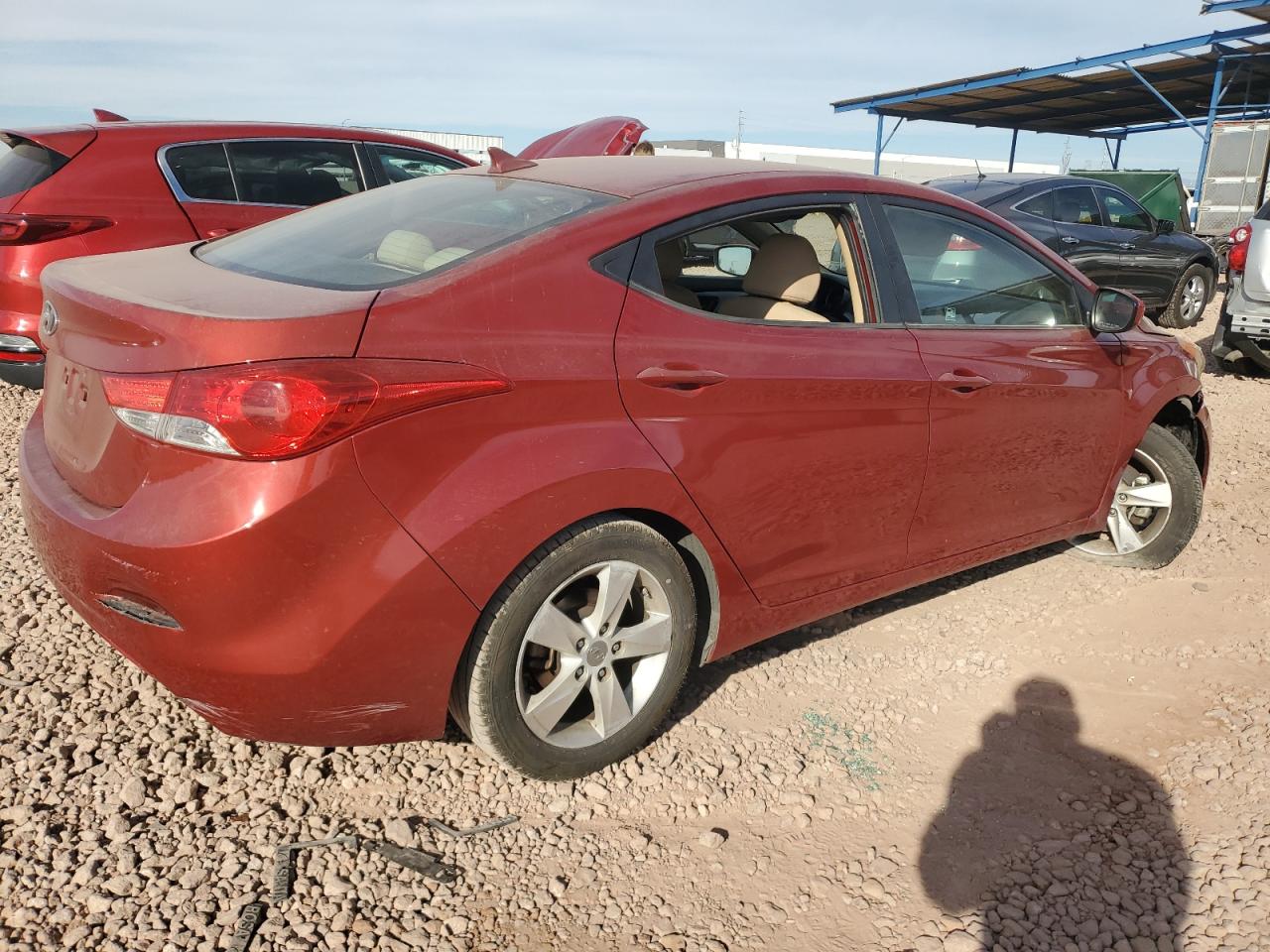 VIN KMHDH4AEXDU798416 2013 HYUNDAI ELANTRA no.3