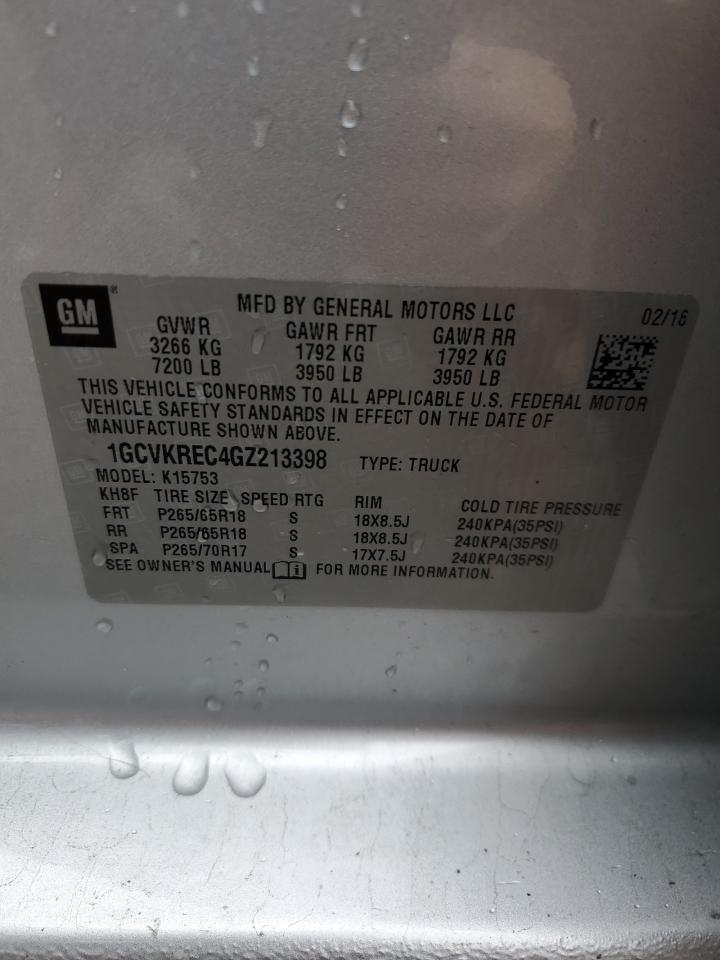 1GCVKREC4GZ213398 CHEVROLET ALL Models 2016