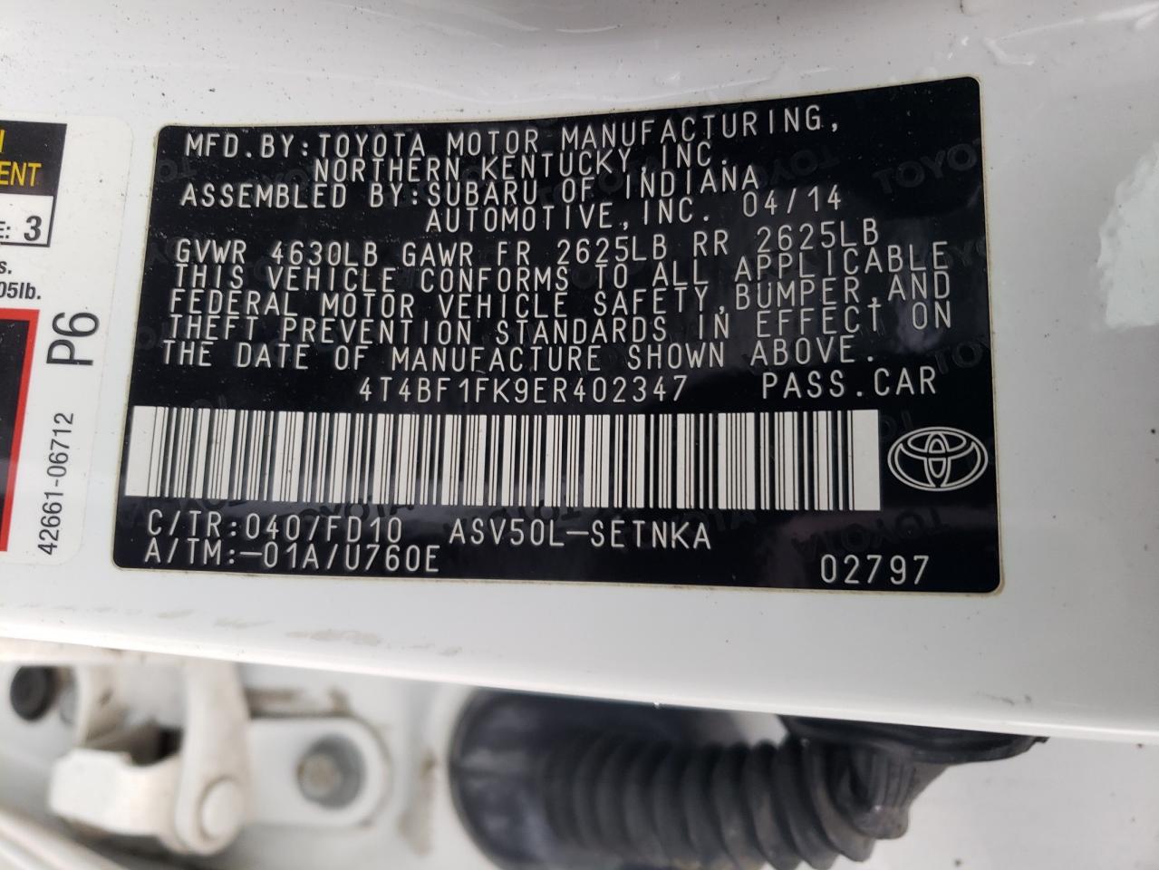 2014 Toyota Camry - Image 12