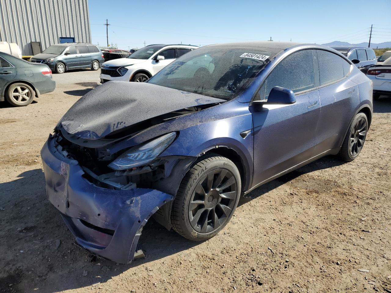 VIN 5YJYGDED1MF124206 2021 TESLA MODEL Y no.1