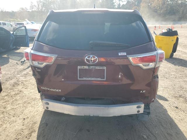  TOYOTA HIGHLANDER 2015 Бургунди