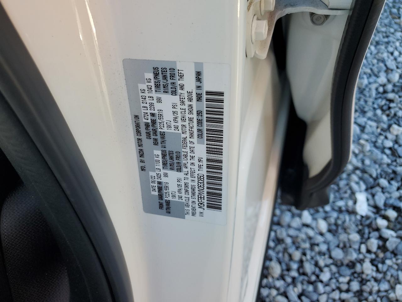 2022 Mazda Cx-5 Premium Plus VIN: JM3KFBEMXN0630850 Lot: 93608185