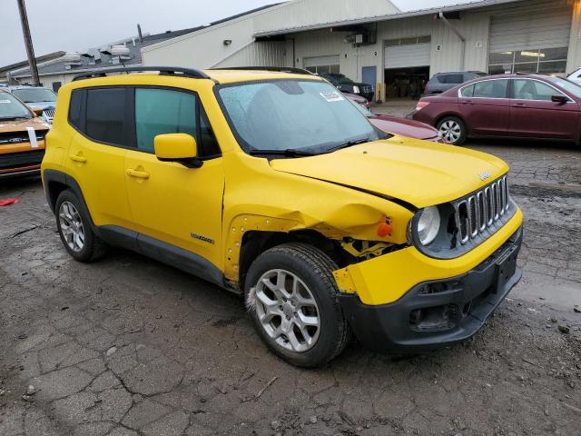 Паркетники JEEP RENEGADE 2016 Желтый