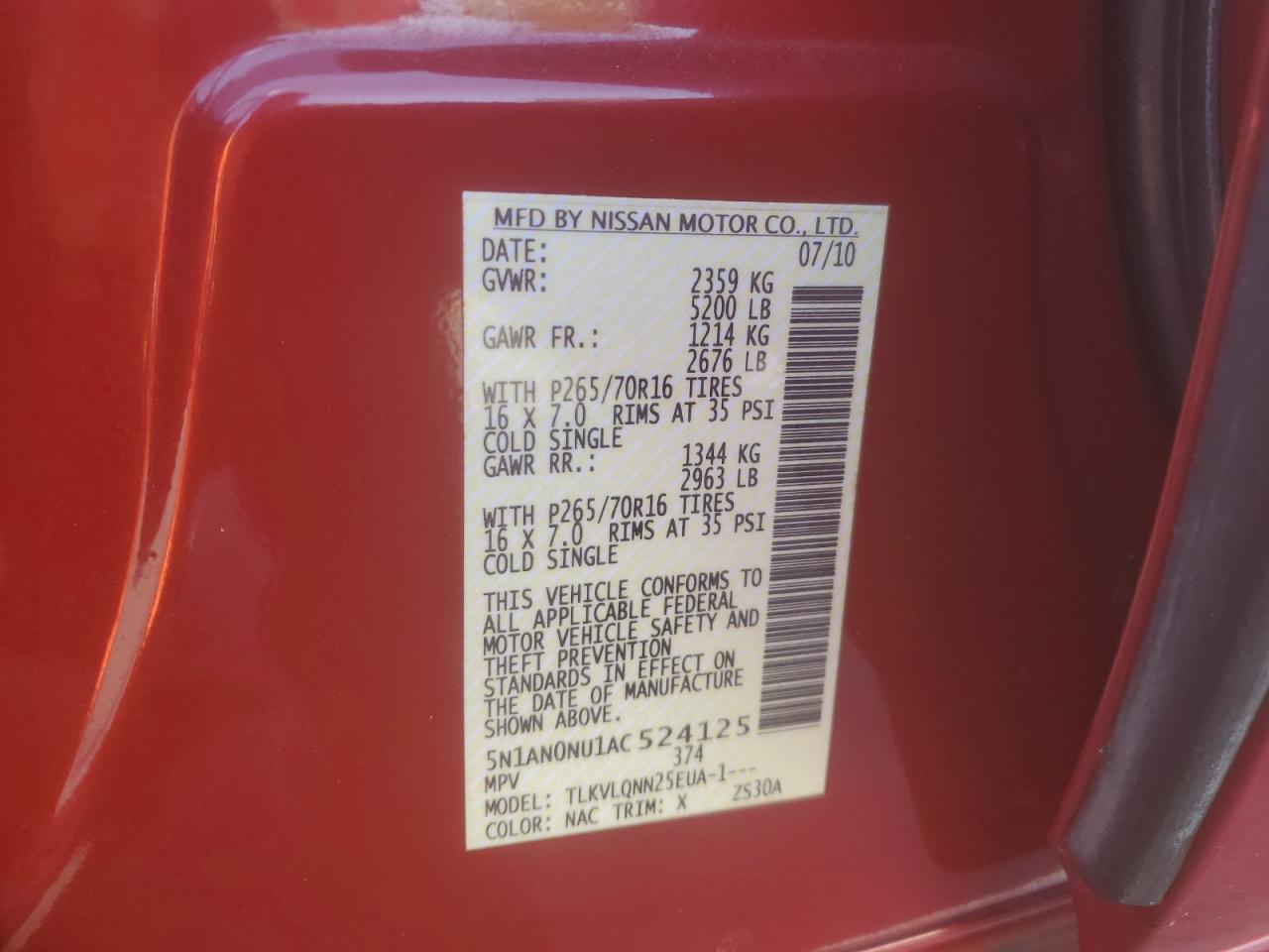2010 Nissan XTerra - Image 13