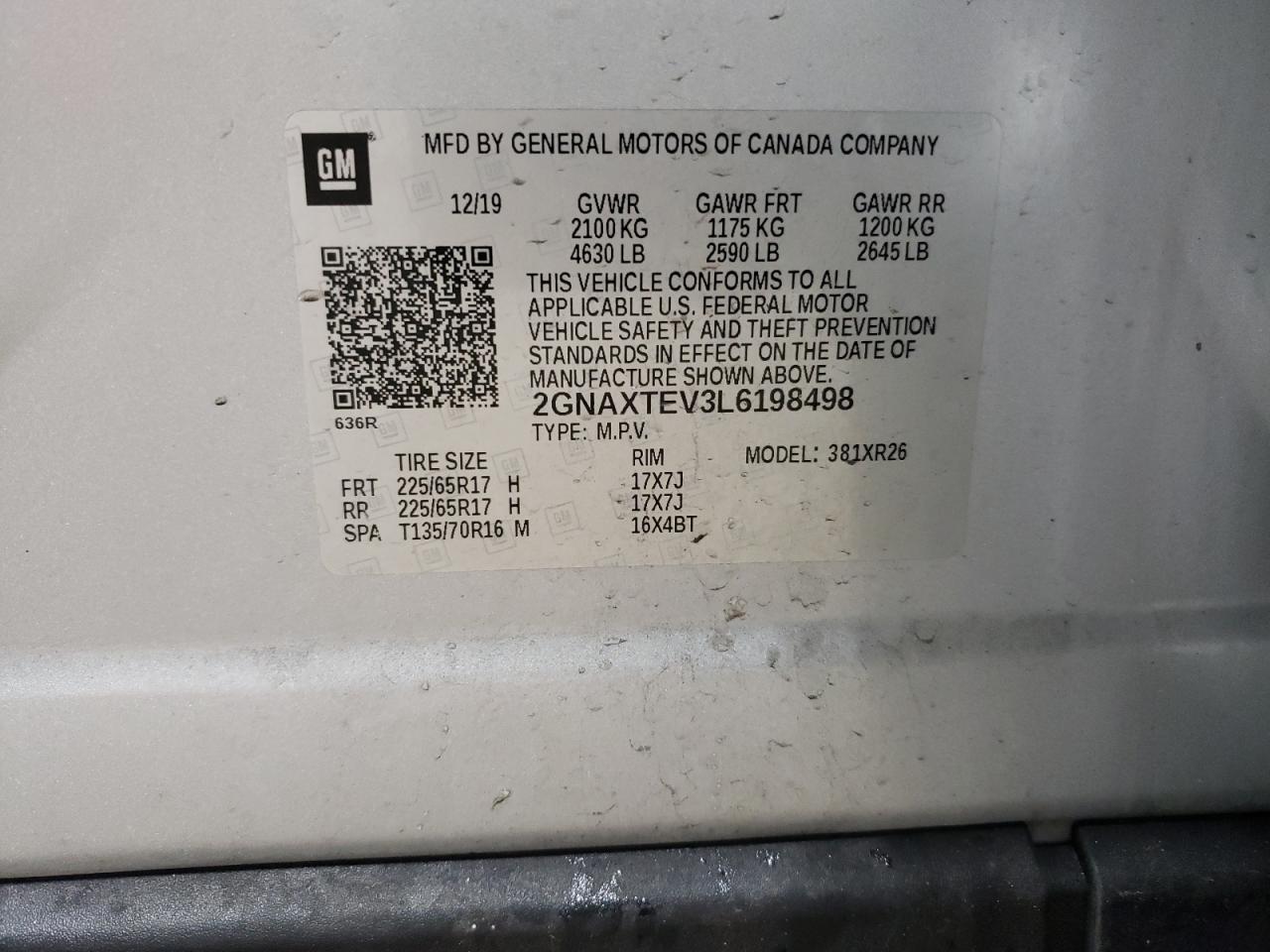 2020 Chevrolet Equinox - Image 15