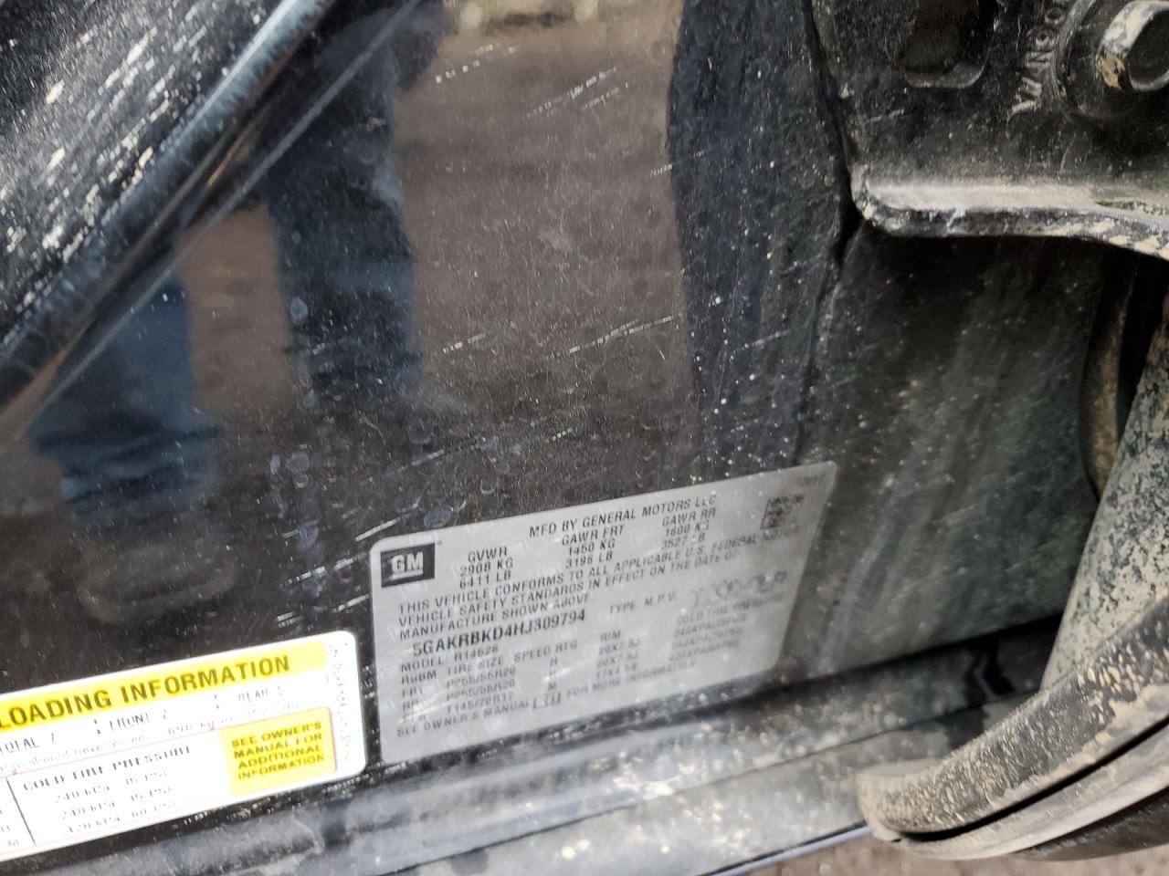 2017 Buick Enclave VIN: 5GAKRBKD4HJ309794 Lot: 83834714