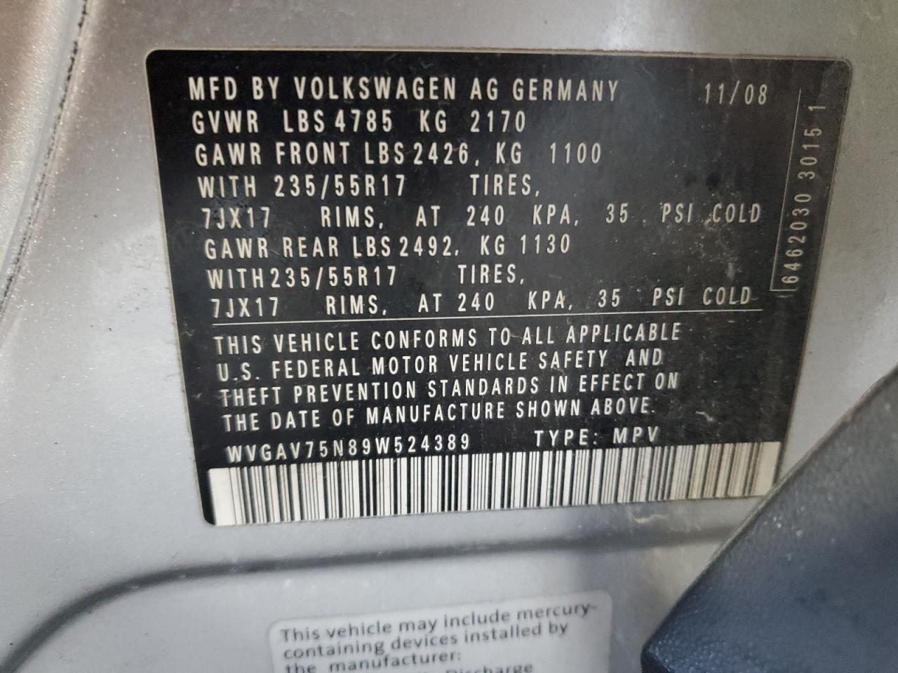 2009 Volkswagen Tiguan - Image 12