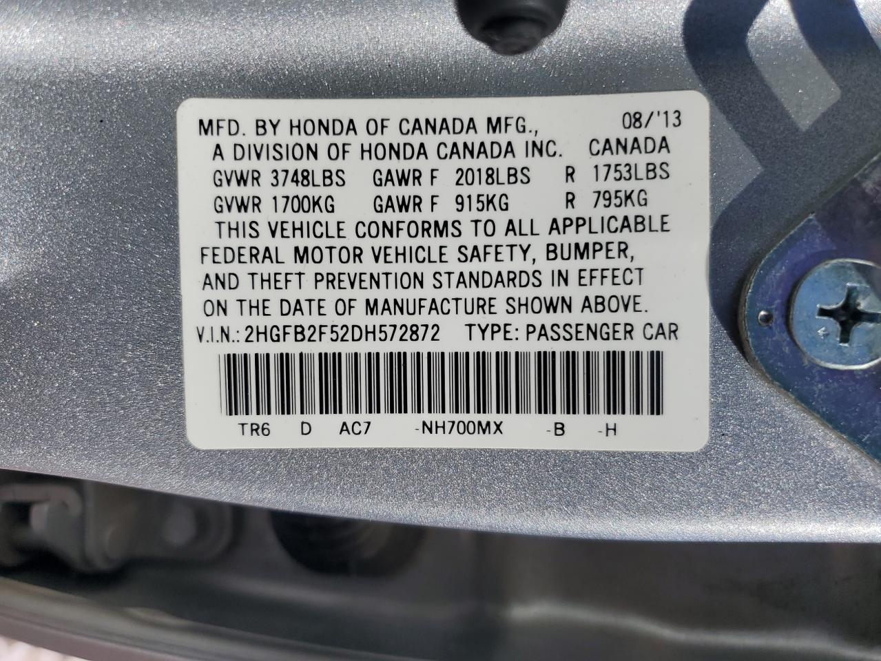 2013 Honda Civic - Image 13