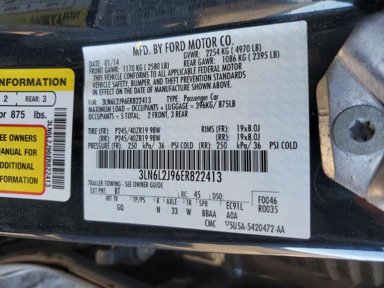 2014 Lincoln MKZ - Image 13