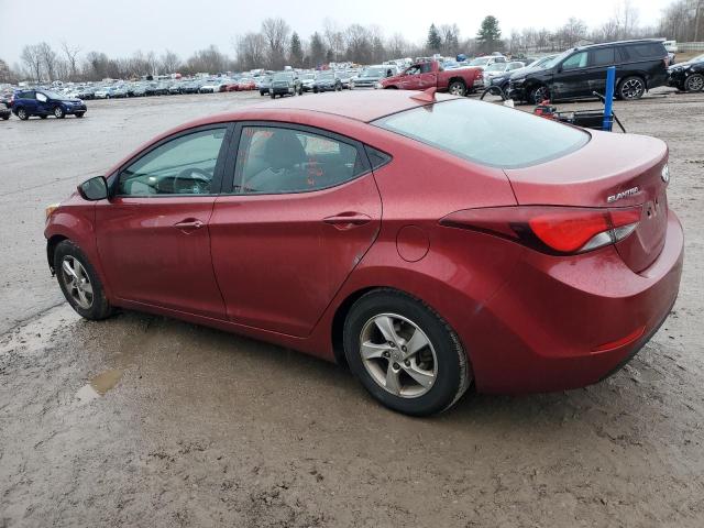  HYUNDAI ELANTRA 2014 Czerwony