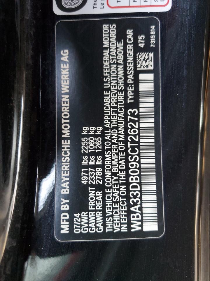 VIN WBA33DB09SCT26273 2025 BMW 4 SERIES no.13